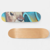 Brown Bunny Rabbit Mural Persoonlijk Skateboard (Horizontaal)