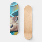 Brown Bunny Rabbit Mural Persoonlijk Skateboard (Voorkant)