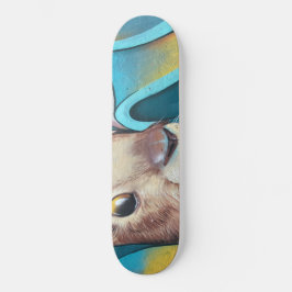 Brown Bunny Rabbit Mural Persoonlijk Skateboard
