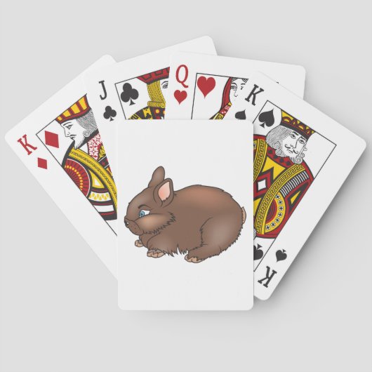 Brown Bunny Rabbit Pokerkaarten (Achterkant)