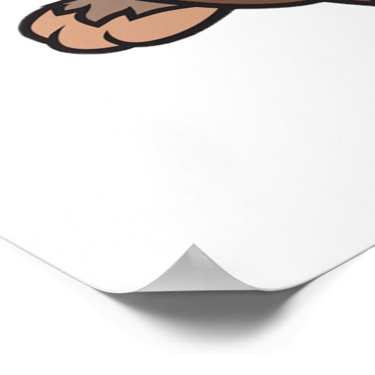 Brown Bunny Rabbit Poster (Hoek)