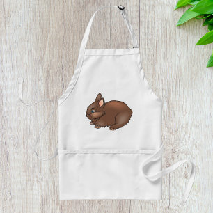 Brown Bunny Rabbit Standaard Schort