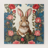 Brown Bunny Roos Tuin Legpuzzel (Verticaal)