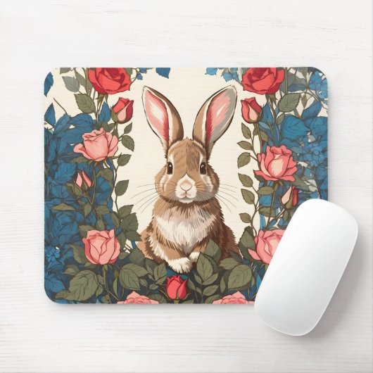 Brown Bunny Roos Tuin Muismat (Met muis)