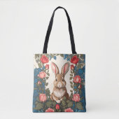 Brown Bunny Roos Tuin Tote Bag (Voorkant)