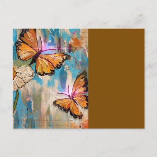 Brown Butterflies Briefkaart (Voorkant)