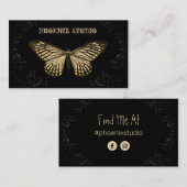 Brown Butterfly Taxidermist Visitekaartje (Voorkant / Achterkant)