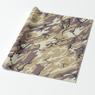 Brown Camo Cadeaupapier
