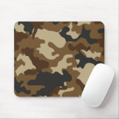 Brown Camo Mousepad Muismat (Met muis)