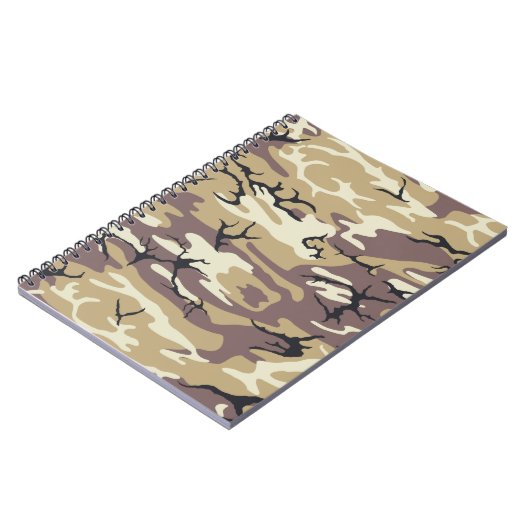 Brown Camo Notitieboek (Linkerzijde)