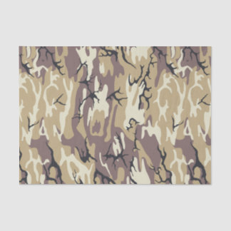 Brown Camo Tissuepapier