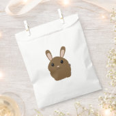 Brown Cartoon Bunny Bedankzakje (Geknipt)