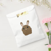 Brown Cartoon Bunny Bedankzakje (Gezegeld)
