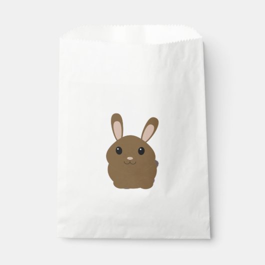 Brown Cartoon Bunny Bedankzakje (Voorkant)