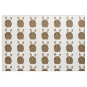 Brown Cartoon Bunny Stof (Fat Quarter)