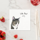Brown Cat Cocktail Napkins Servet (Insitu)