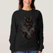 Brown Cat Sits in Pocket  Cats Trui (Voorkant)