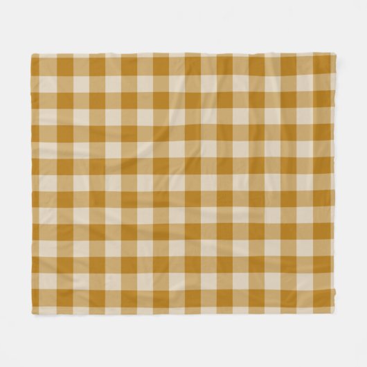 Brown Checkered Square Seamless Pattern  Fleece Deken (Voorkant (Horizontaal))