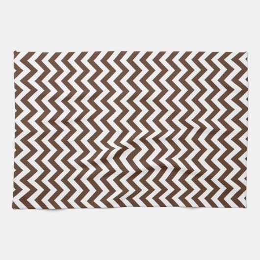 Brown Chevron Pattern Theedoek (Horizontaal)