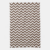 Brown Chevron Pattern Theedoek (Verticaal)