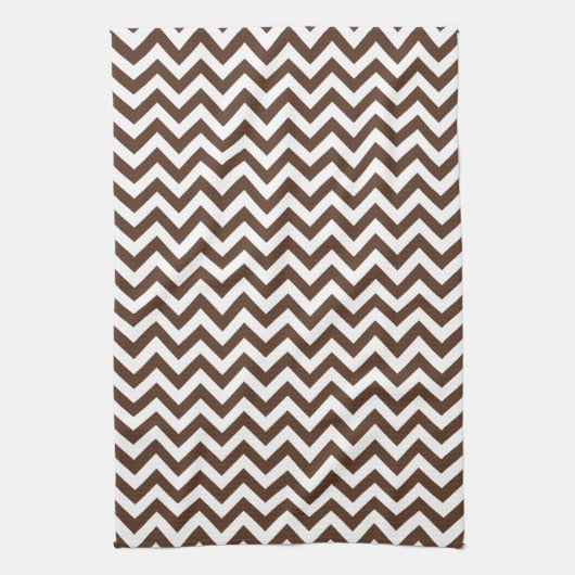 Brown Chevron Pattern Theedoek (Verticaal)
