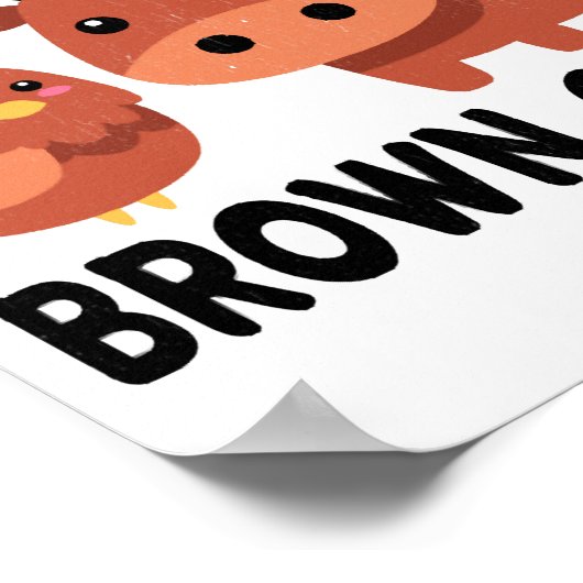 Brown Chicken Brown Cow Poster (Hoek)