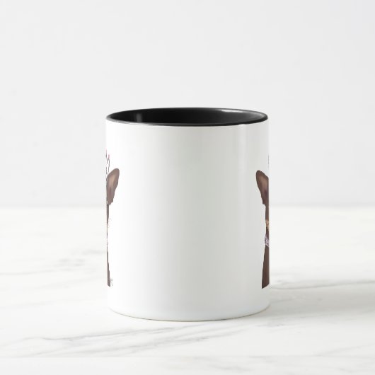 Brown Chihuahua en Tiara Mok (Midden)