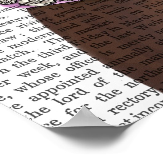 Brown Chihuahua en Tiara Poster (Hoek)