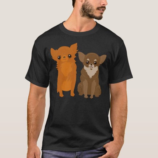 Brown Chihuahuas T-shirt (Voorkant)