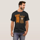 Brown Chihuahuas T-shirt (Voorkant volledig)