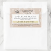 Brown Chocolate - Losse Leaf Tea Label Sticker (Tas)