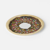 Brown Chocolate Sprinkle Donuts Birthday Party Papieren Bordje (Gekanteld)