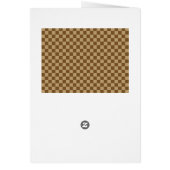 Brown Classic Checkerboard door Shirley Taylor (Achterkant)
