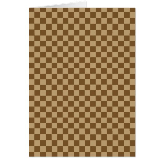 Brown Classic Checkerboard door Shirley Taylor (Voorkant)