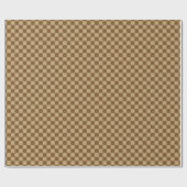 Brown Classic Checkerboard door Shirley Taylor Cadeaupapier (Vlak)