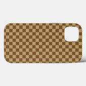 Brown Classic Checkerboard door Shirley Taylor Case-Mate iPhone Case (Achterkant (horizontaal))