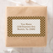 Brown Classic Checkerboard door Shirley Taylor Etiket (Insitu)