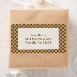 Brown Classic Checkerboard door Shirley Taylor Etiket