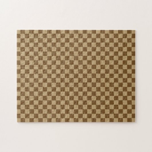 Brown Classic Checkerboard door Shirley Taylor Legpuzzel (Horizontaal)