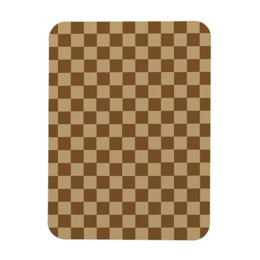Brown Classic Checkerboard door Shirley Taylor Magneet (Verticaal)