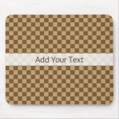 Brown Classic Checkerboard door Shirley Taylor Muismat (Voorkant)