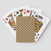 Brown Classic Checkerboard door Shirley Taylor Pokerkaarten (Achterkant)