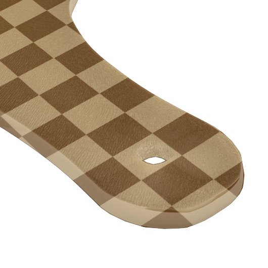 Brown Classic Checkerboard door Shirley Taylor Snijplank (Hoek)