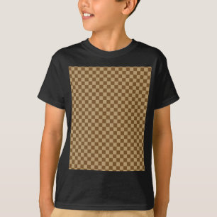 Brown Classic Checkerboard door Shirley Taylor T-shirt