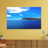 Brown Cliff Near Zee Canvas Afdruk (Insitu (Woonkamer))