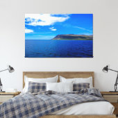 Brown Cliff Near Zee Canvas Afdruk (Insitu (Slaapkamer))