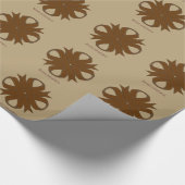Brown Clover Ribbon door Kenneth Yoncich Cadeaupapier (Hoek)