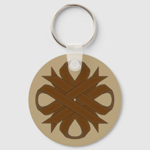 Brown Clover Ribbon door Kenneth Yoncich Sleutelhanger