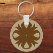 Brown Clover Ribbon door Kenneth Yoncich Sleutelhanger (Voorkant)