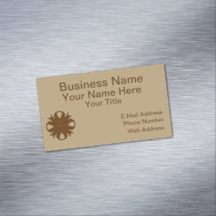 Brown Clover Ribbon door Kenneth Yoncich Visitekaartje Magneet